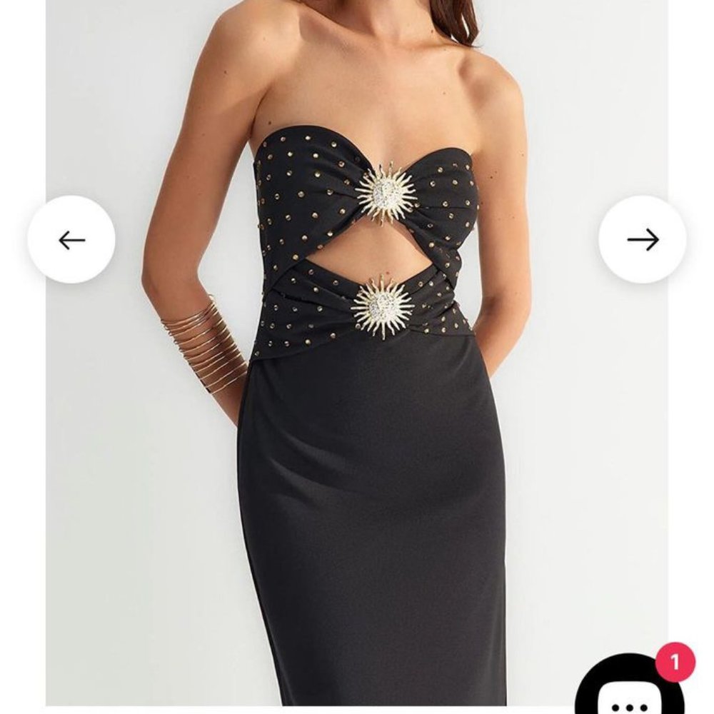 Wearhause long black dress - NWT